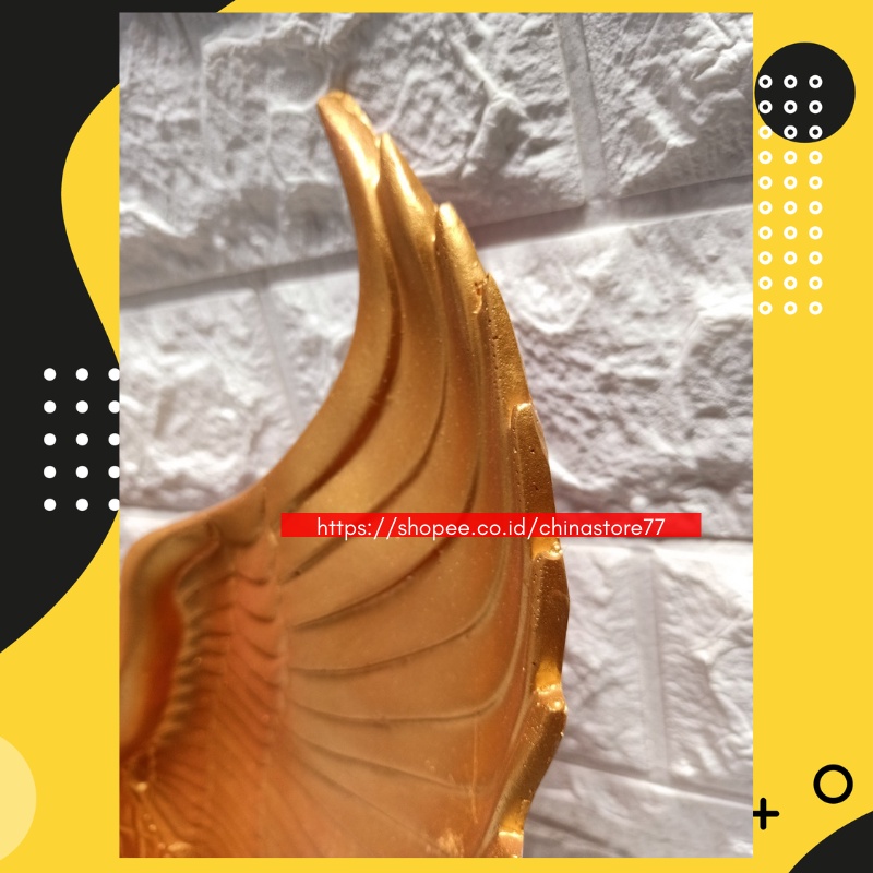 Hiasan Dinding Garuda Pancasila 3 Dimensi Fiber Lambang Negara Burung Garuda Gold Timbul
