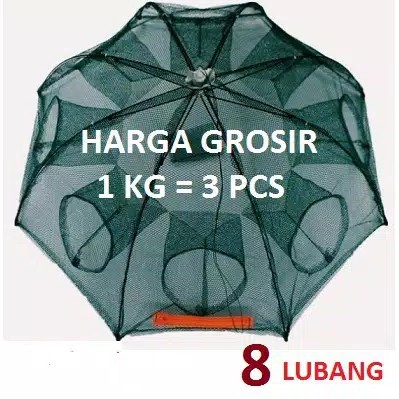 Perangkap Ikan / Bubu Udang / Jaring Ikan Kepiting 4,6,8,10,12,16,20 lubang Hexagonal Fishing Trap