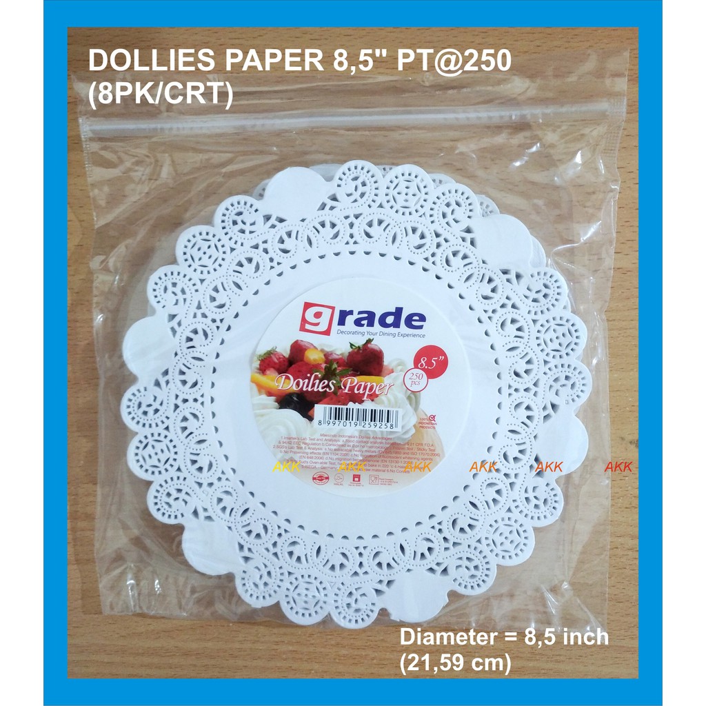 

Kertas Renda Doilies Paper 8,5 Inch Putih (250 Pcs)