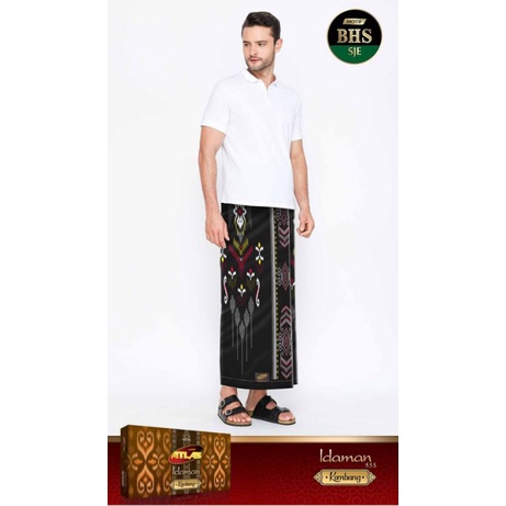 SARUNG ATLAS IDAMAN KEMBANG MOTIF BHS SGE SGS SJE
