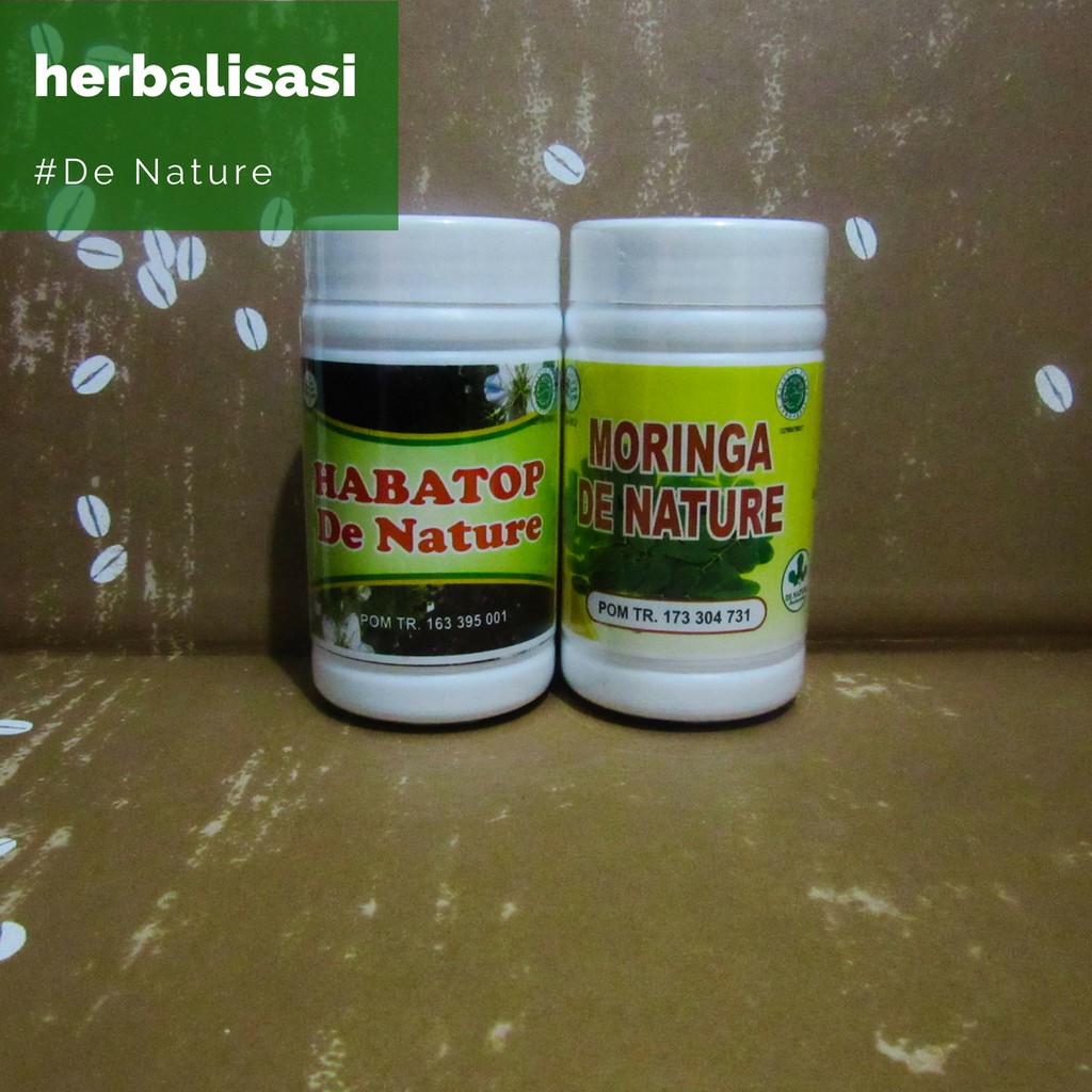 

Obat Kolesterol Hipertensi Darah Tinggi Herbal De Nature Paket MORINGA Dan HABATOP