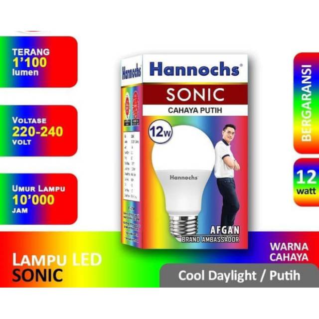 Lampu LED Hannochs Sonic 12 Watt Garansi 1 tahun