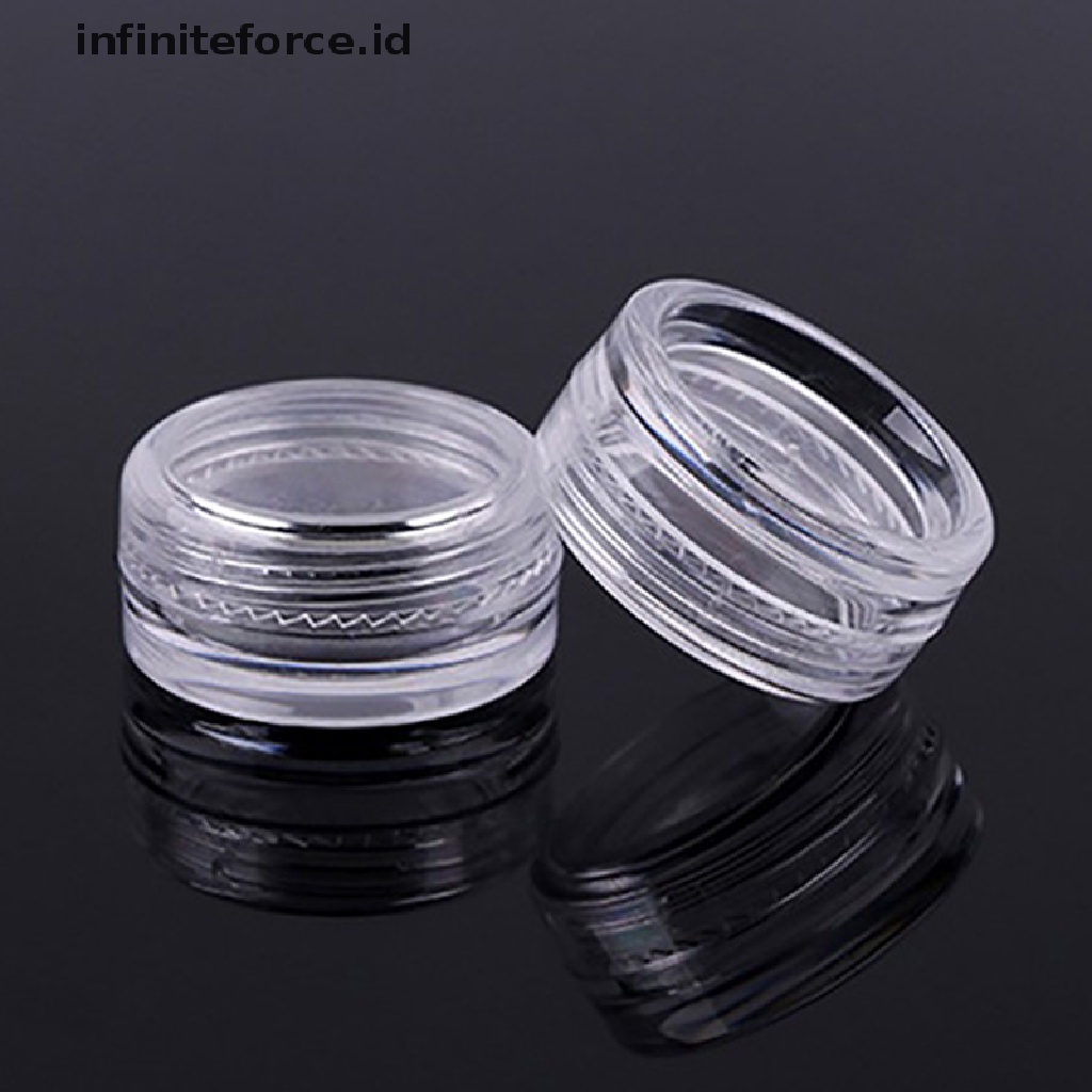 Infiniteforce.id 10pcs / Set Toples Kosong Wadah Krim Wajah / Eyeshadow