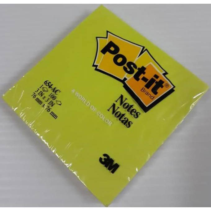 

Termurah Post It 654-Ac - Warna Neon Green Uk. 76 Mm X 76 Mm Offic