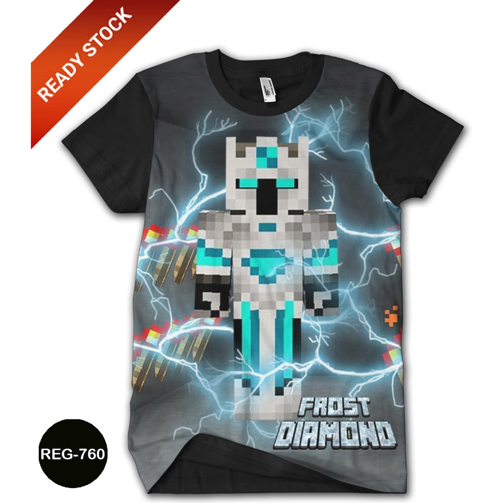 Kaos Frost Diamond Minecraft Baju Anak Frost Diamond Trend dan Terlaris #REG-760