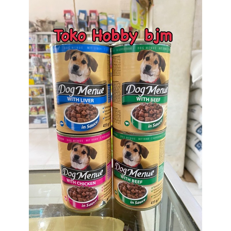 Dog menue 415gr makanan kaleng basah anjing wetfood 415 Gr wet food