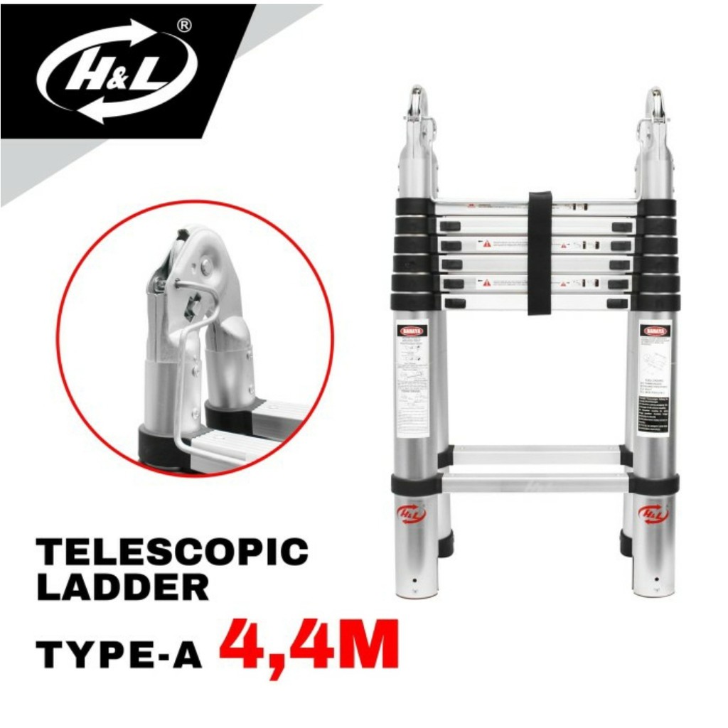 Tangga Teleskopik Telescopic 4.4 m Single Mollar