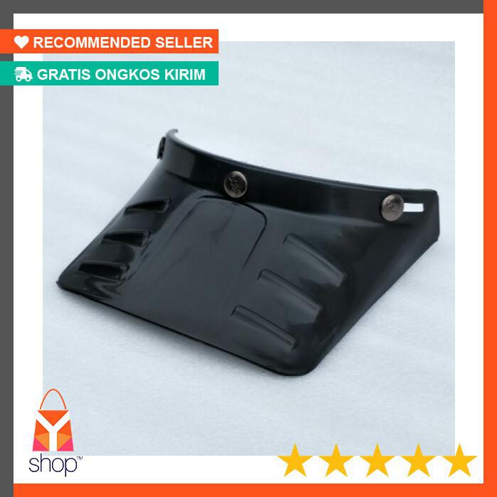 PALING POPULER  Pet Duck Panjang Cap Topi Helm Retro Bogo Cargloss Moto Osbe Hitam