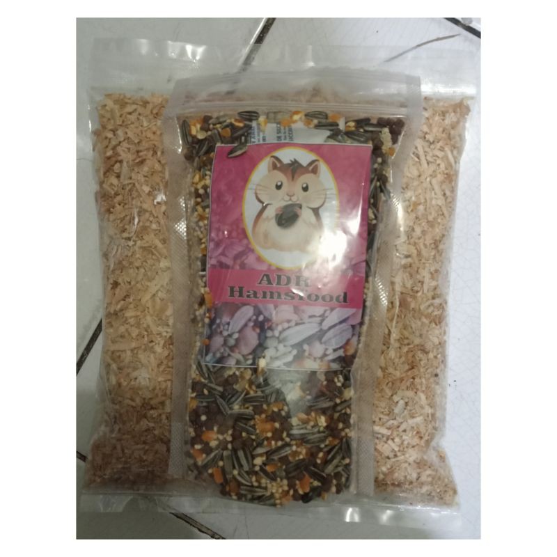 Makanan Hamster 250g Gratis Serbuk Kayu Hamster 100g