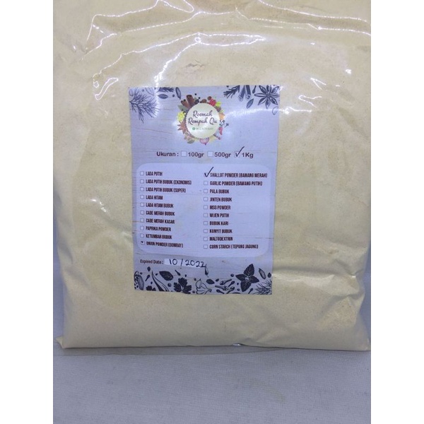 

Shallot Powder (Bawang Merah Bubuk)