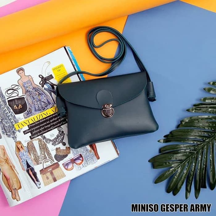 TAS WANITA MINISO GESPER ARMY - ARMY
