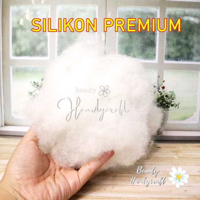 1KG DAKRON SILIKON  HI-GRADE LEMBUT ANTI KEMPES PUTIH