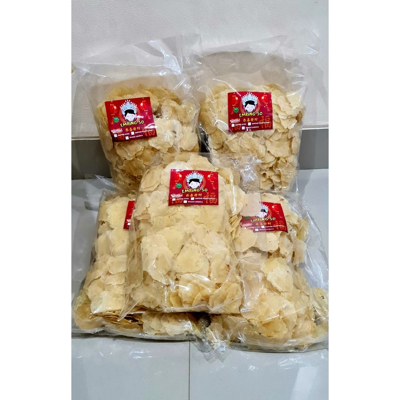 

Kerupuk emping SUPER (Kecil ) rasa original 1kg