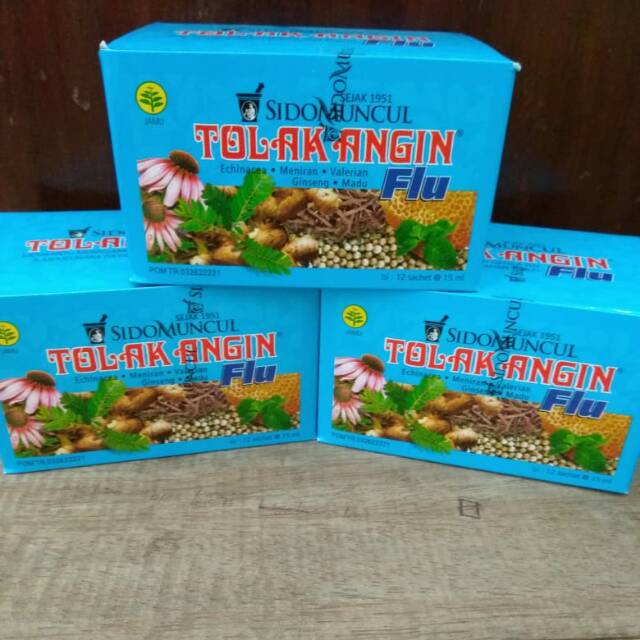 TOLAK ANGIN FLU PER BOX ISI 12 SACHET- TOLAK ANGIN CAIR UNTUK FLU