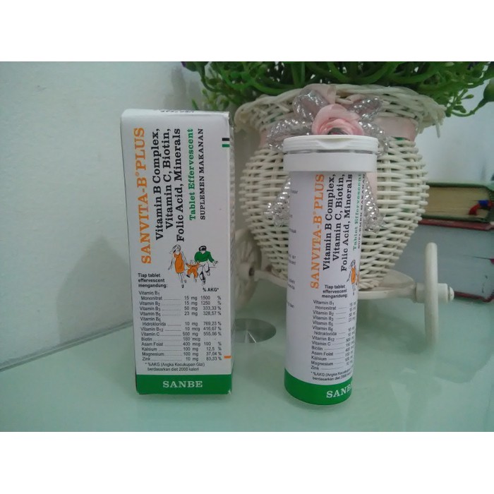 Jual Sanvita B Plus Effervescent Vitamin C Asam Folat Biotin | Shopee ...