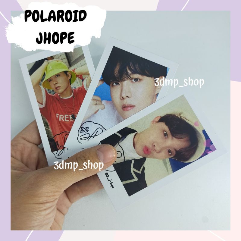 [10 lembar] Polaroid photocard jhope hosek bts