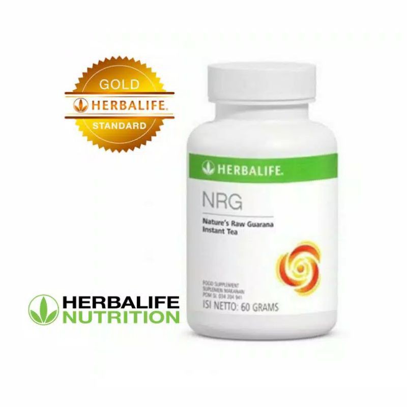 NRG (Natur'e Raw Guarana) instant tea herbalife, tea pembakar lemak