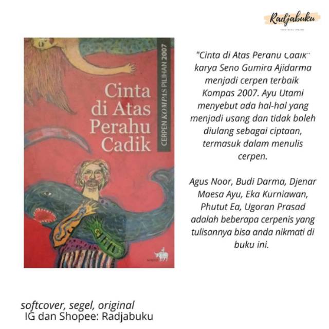 Cinta di Atas Perahu Cadik Cerpen Kompas Pilihan 2007