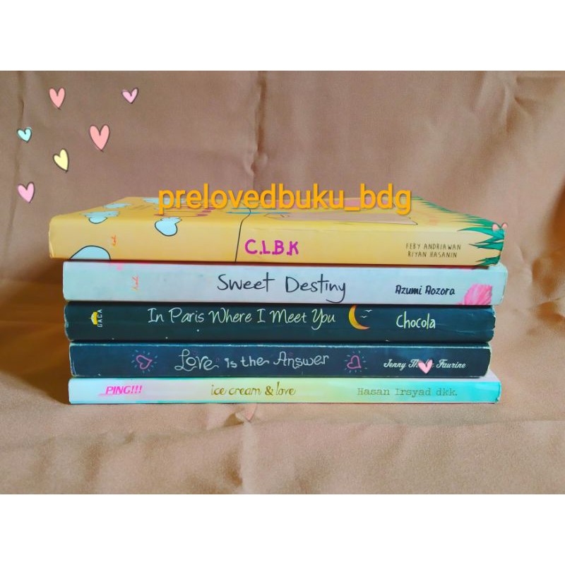 [PRELOVED SALE❗] NOVEL REMAJA TEENLIT ROMANCE/BUKU BEKAS KOLEKSI PRIBADI