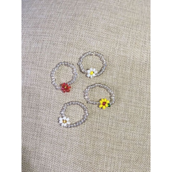 Ring Daisy/Cicin Bunga Manik/paket hemat