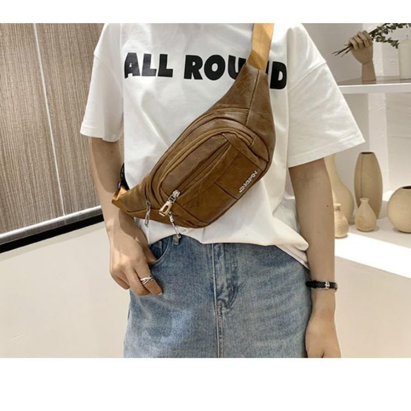 Tad waitsbag kulit Tas pinggang Kulit Tas multifungsi bahan kulit import