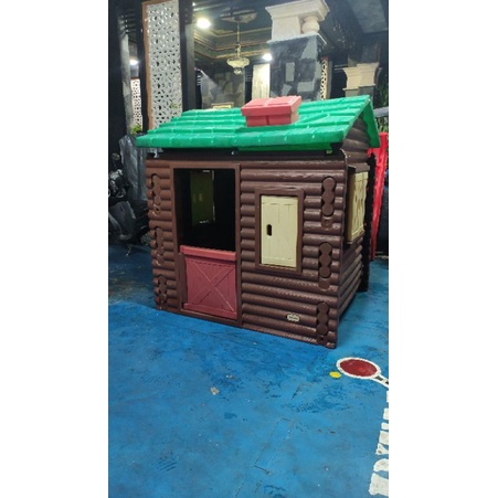 SISA PEMBAYARAN ORIGINAL LITTLE TIKES LOG CABIN PLAYHOUSE PLAYGROUND PEROSOTAN PRELOVED BEKAS