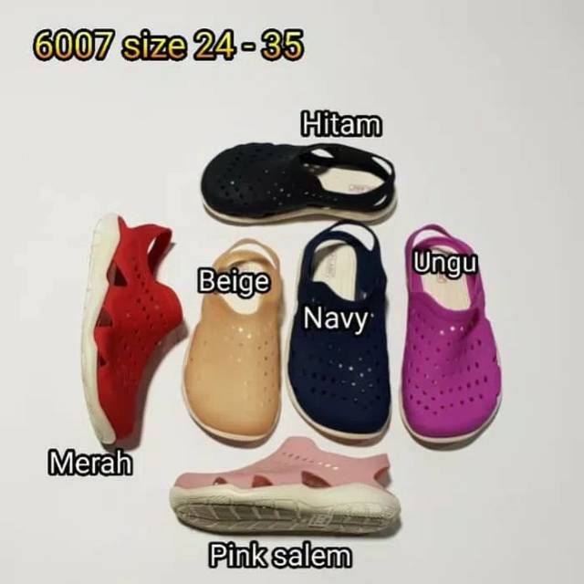 Sandal sendal anak cewe cowo sepatu karet bara loafers