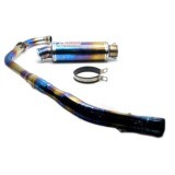 KNALPOT HOGO GP FULL PELANGI STAINLESS CBR 150 2014