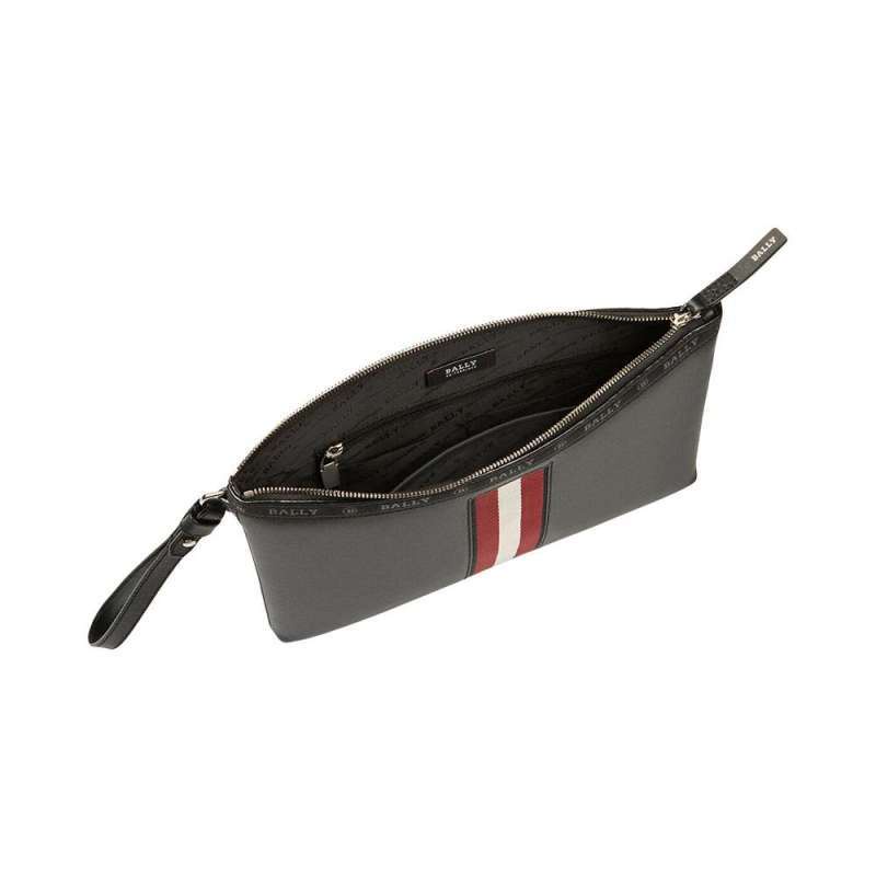 Blly SS23 Hartland Leather Clutch Black/Red (31 x 20 x 2)