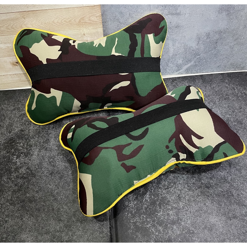 Bantal Mobil PM Loreng - Bantal Mobil - Bantal Kepala PM Police Militer