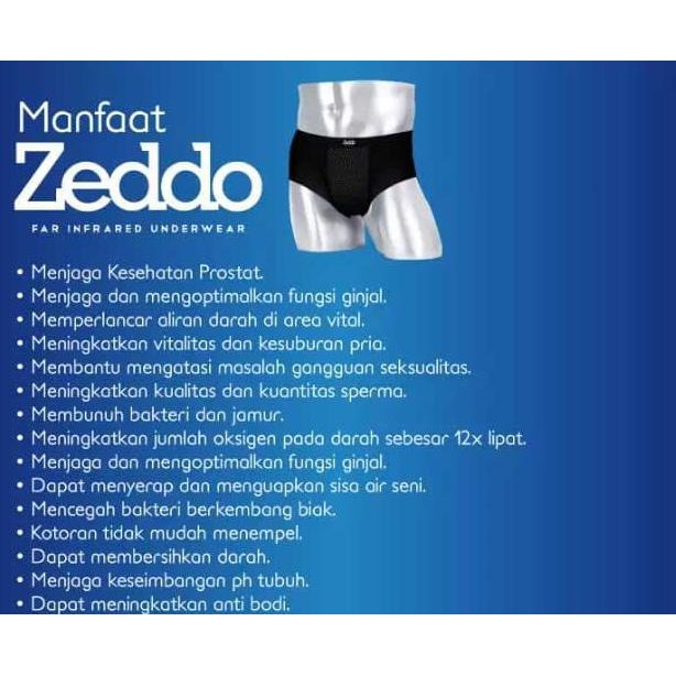 ZEDDO FAR INFRARED UNDERWEAR - CELANA DALAM TERAPI - PAKET ISI 1