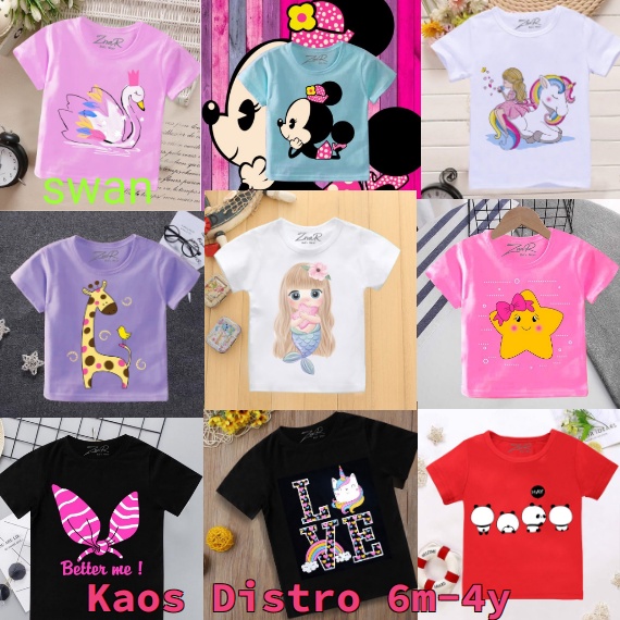 Baju Anak Perempuan - Kaos Distro Anak Perempuan - Kaos Anak Perempuan - Baju Atasan Anak