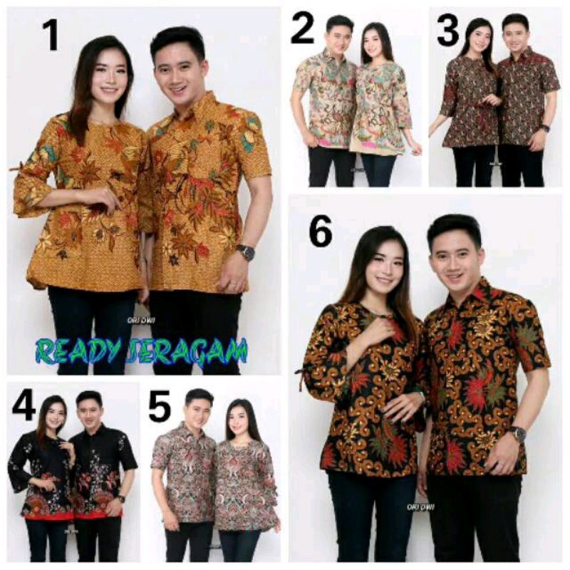 Batik Couple | Batik Couple Modern | Baju Batik Couple | Batik Tunik Couple Ukuran M L XL XXL XXL