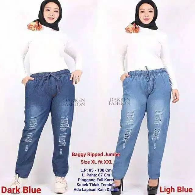 CELANA JEANS LIGHT WANITA SOBEK SOBEK // CELANA JEANS BOYFREIND  TERKECE