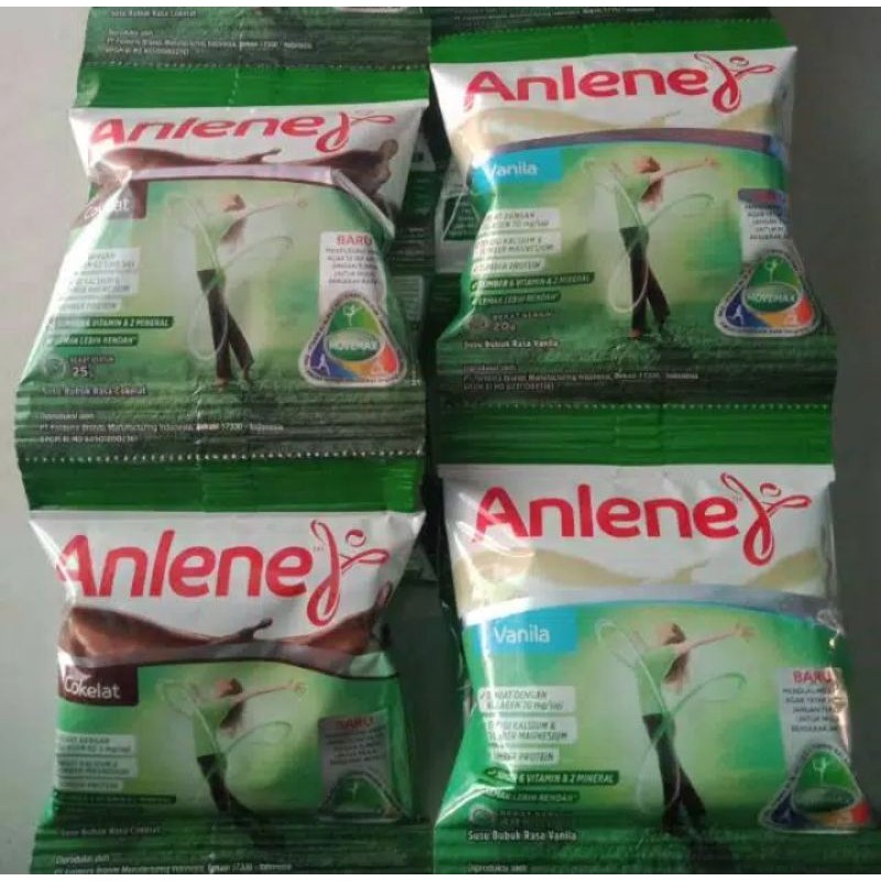 

Anlene renteng coklat dan vanila isi 10