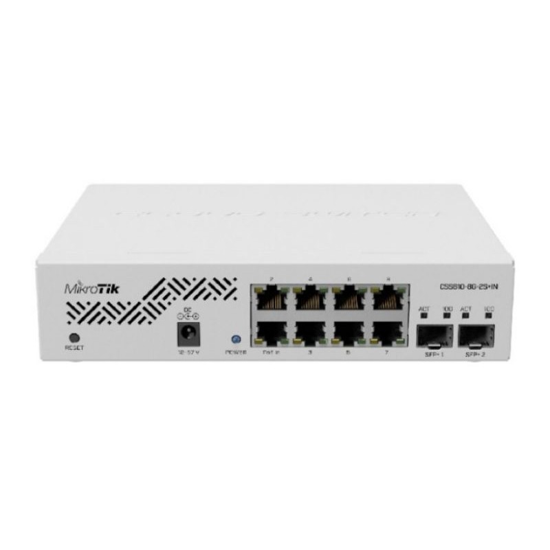 Mikrotik CSS610-8G-2S+IN 8-port Gigabit 2 SFP plus 10Gb Cloud Smart Switch