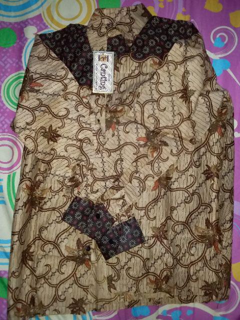 Kemeja Batik / Batik Pria Lengan Panjang Reguler Fit Modern Ori Baju Batik Pria M L Xl