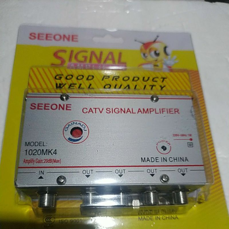 CATV SIGNAL AMPLIFIER 4 WAY