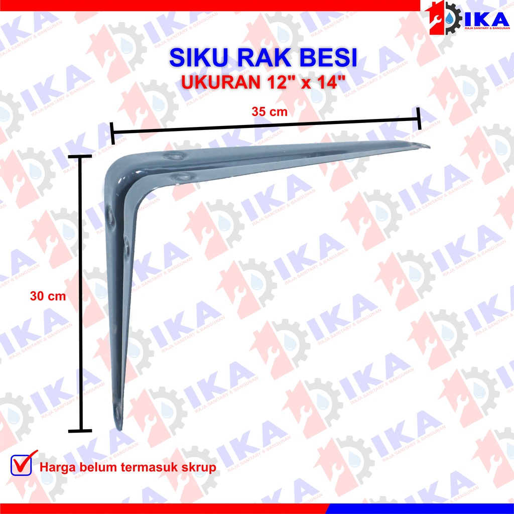 Sikurak siku penyangga 12 x 14 inch self bracket murah kuat tembok bgs