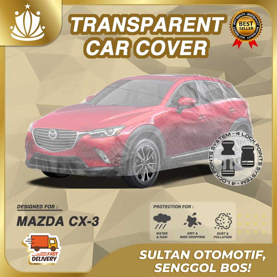 Body Cover Mobil Plastik TEBAL Mazda CX3 CX 3 WATERPROOF