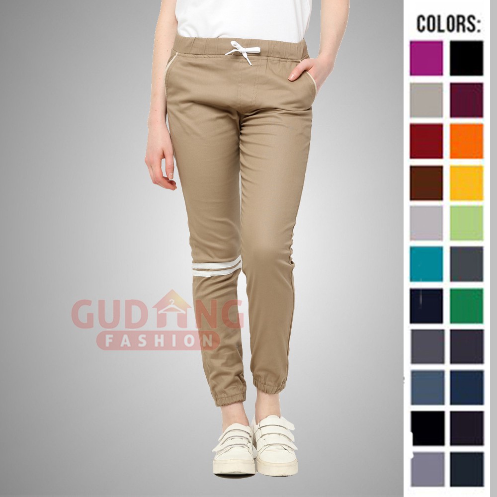 Celana Panjang Wanita Jogger Naruto - Banyak Pilihan Warna CLN (COMB)