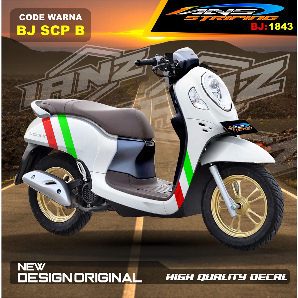 STIKER SCOOPY FULL BODY / STIKER SCOOPY FULL BODY / STIKER MOTOR SCOOPY NEW DESAIN / STIKER MOTOR TERBARU