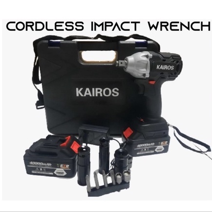 MESIN Cordless impact Wrench KAIROS 21V brushless Obeng Kunci Pas Electrik Tanpa Kabel 21 Volt 40.000 MAH