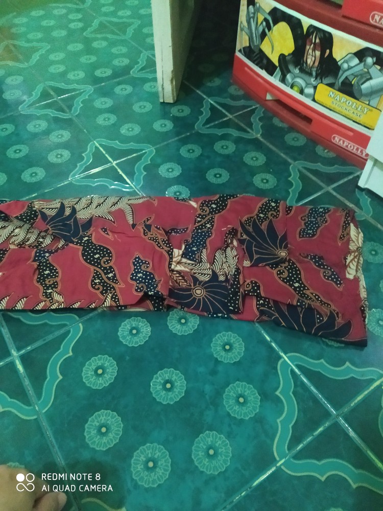 Tey-17 Batik Wanita Asj Sa Hrb026 Kenongo Kemeja Tosca Pendek