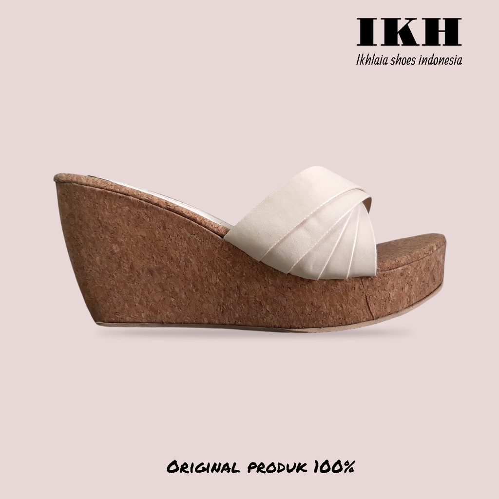 Ikhlasia Big Sale Sandal Wanita Wedges Kipas WG37-8