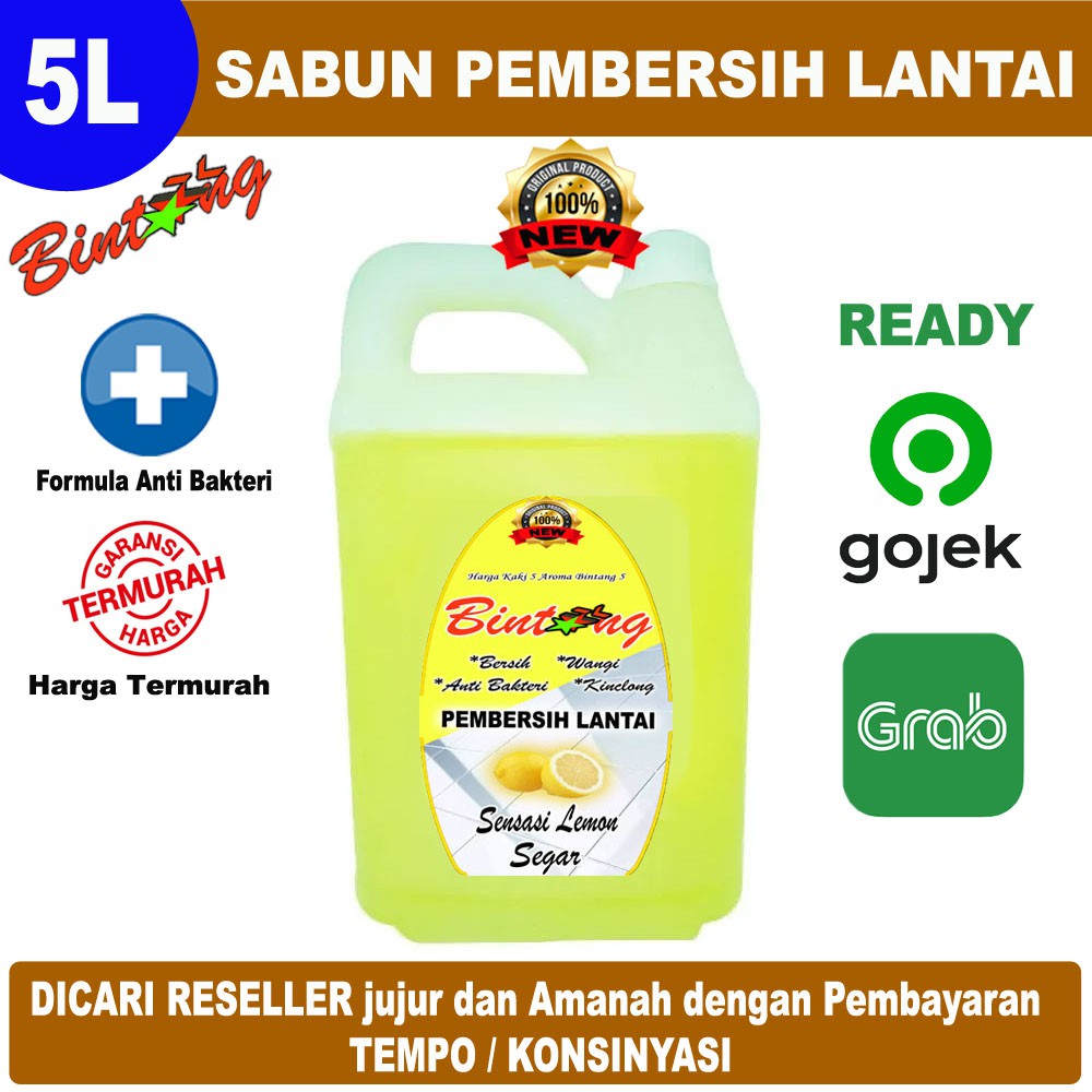 Sabun Lantai BINTANG 5 Liter Sabun Pel Sabun Pembersih Lantai + Anti Bakteri Berkualitas