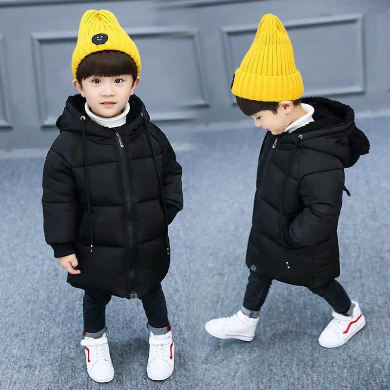 21   Menebal Mantel Mantel Lebih Tahan Dr  Korea Panjang Kapas Empuk Mantel Anak-anak Puffer Jaket M