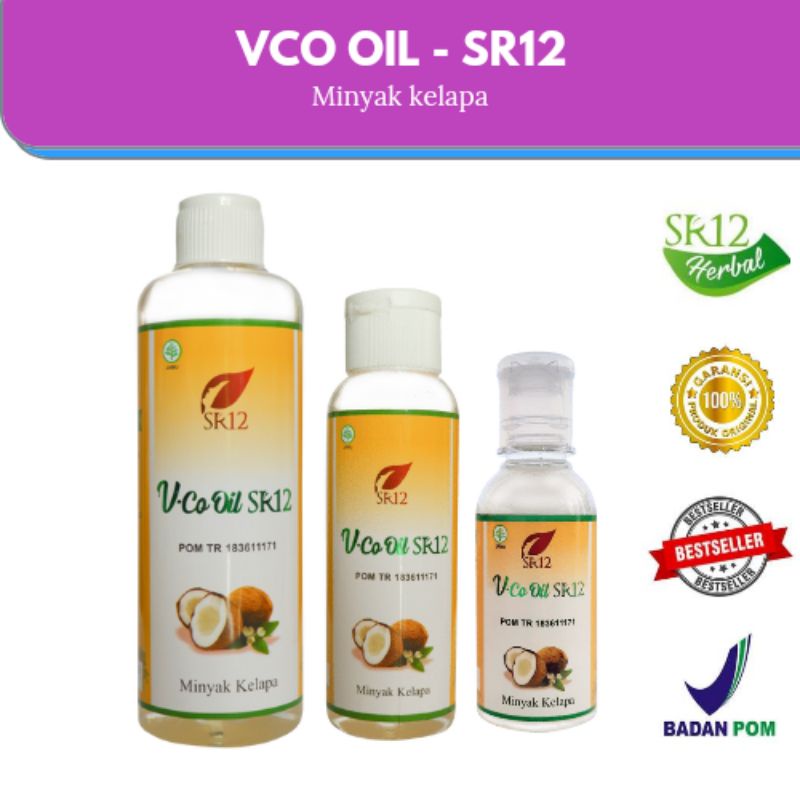 Sr12 Vco 60 ml 100 ml 250 ml Obat Sakit Gigi BPOM Penurun Demam Obat Biduran Amandel Solusi Sakit Te