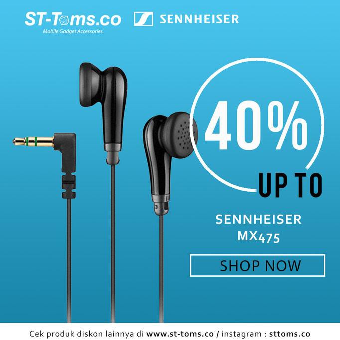 SENNHEISER IN EAR EARPHONE MX475 - BLACK