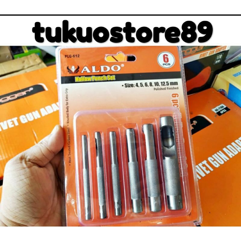 plong pelubang kulit / mata plong kulit / mata plong kertas / hollow punch besi